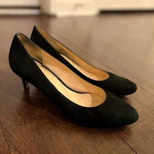 Cole Haan 100% black suede pumps. Very good condition, except